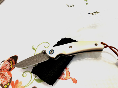 Moki pliant damast - pliant, coltello