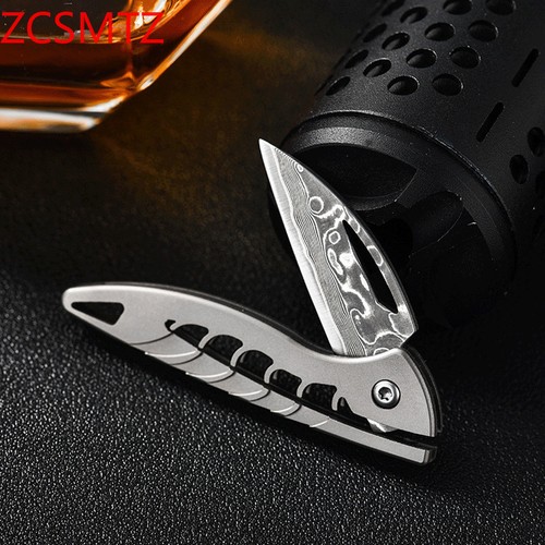 Coltello tascabile damascato