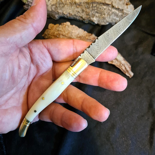 Laguiole coltello damascato - coltello,